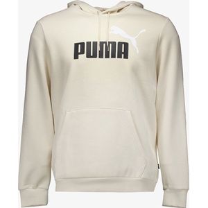 Puma ESS+ Col 2 Big Logo heren hoodie beige - Maat XXL