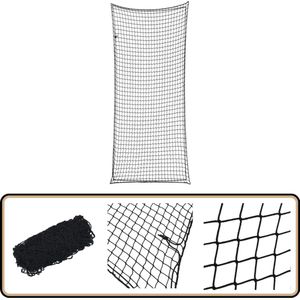 vidaXL Aanhangwagennet 8x3,5m - Sterk & Weerbestendig Aanhangwagennet - Trekhaak Accessoires - Lading Beveiligen - Bagage Net - Universeel Aanhanger Net