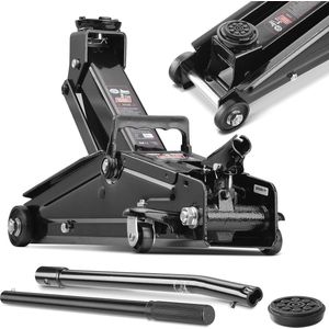 Hydraulische Krik 3 Ton met Draagbeugel en Rubberpad - Manoeuvreerkrik voor Auto's