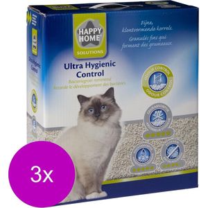 Happy Home Solutions Ultra Hygienic Control - Kattenbakvulling - 3 x 10 l
