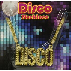 Disco Seventies verkleed thema heren/dames ketting goud
