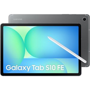 Samsung - Galaxy Tab S10 FE - Tablet - Gray - Wifi - 800 nits schermhelderheid