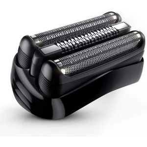 2-pack vervangende mesjes en cartridges geschikt voor Braun 21B Series 3 elektrisch scheerapparaat - zwart