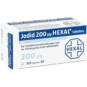Jodid hexal tabletten 100 St | Jodium | Voordeelpak van 100 jodium tabletten | Jodium tablet | Jodium pillen |