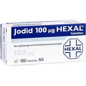 Jodid hexal tabletten 100 St | Jodium | Voordeelpak van 100 jodium tabletten | Jodium tablet | Jodium pillen |