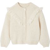 Vest met franjes voor meisjes ecru