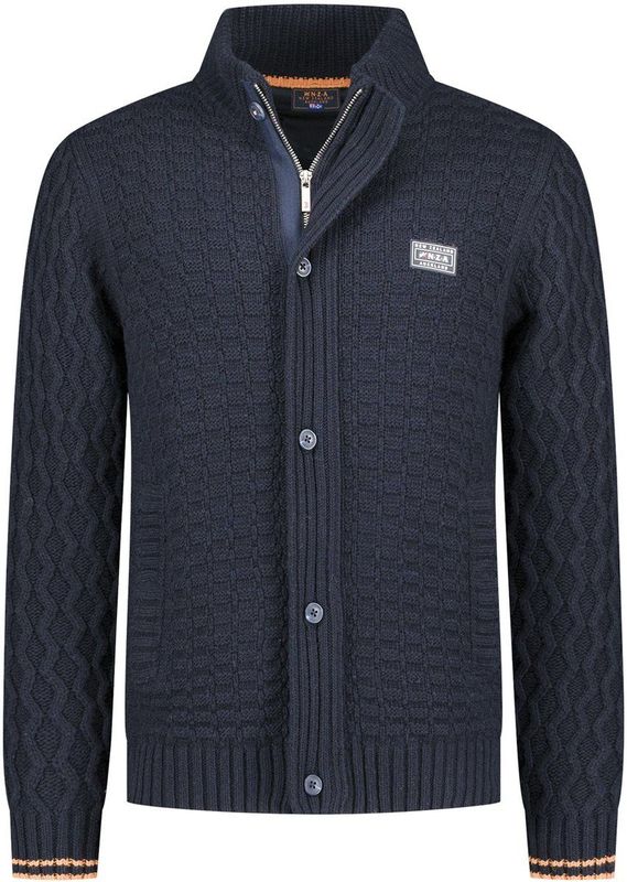 NZA - Wollen Vest - Blauw - Met Rits