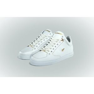 Runardi - Alpi - Handgemaakte leren witte sneaker - Wit Nappa leer - Witte rubber zool - Maat 46