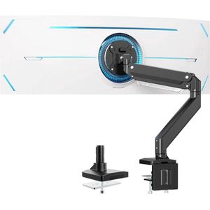 Dubbele Monitorhouder - Verstelbare Monitorarm voor Dubbele Beeldschermen - Ergonomische Monitorstandaard - Ruimtebesparende Dubbele Monitorbeugel - 17""-49 inch