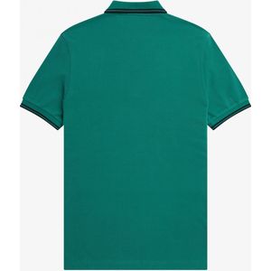 Fred Perry M3600 polo twin tipped shirt - pique - Deep Mint - Maat: M