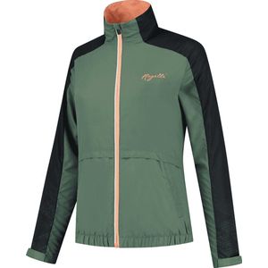 Rogelli Snake Hardloopjack - Dames - Zwart, Groen, Koraal - Maat M