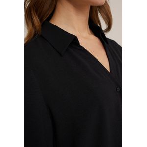 WE Fashion Dames blouse met knoopdetail