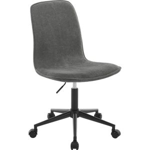 SteeFly® Moderne minimalistische bureaustoel donkergrijs - Zithoogte 47-58cm - Ergonomisch design - Zachte zitting