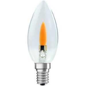 LEDmaxx LED Kaarslamp vlameffect 1W 1900K Flicker Flame | E14 | Zeer Warm Wit | 1 watt | 15.000 Branduren