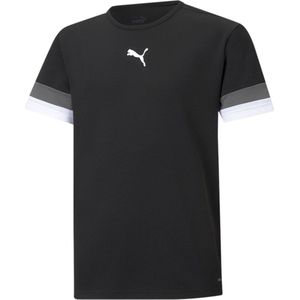 Puma Teamrise Shirt Korte Mouw Kinderen - Zwart | Maat: 176