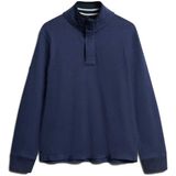 Superdry - Classics - Sweatshirt - Blauw - Halve Rits