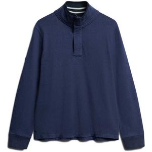 Superdry - Classics - Sweatshirt - Blauw - Halve Rits