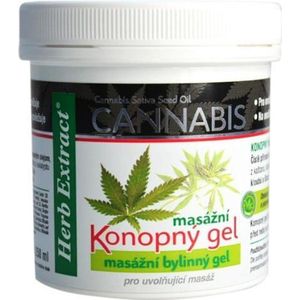 Herb Extract® Cannabis Massage Gel - 250ml - zeer geschikt voor - vermoeide - pijnlijke spieren -  gewrichten - pezen - vermindert stijfheid van gewrichten