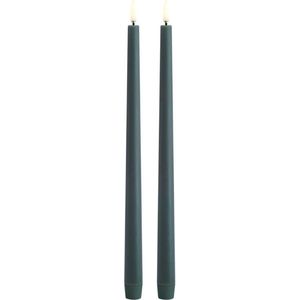 Uyuni LED Tafelkaars Slim-line, Pine green - Smooth, Set van 2, 2,3x32cm