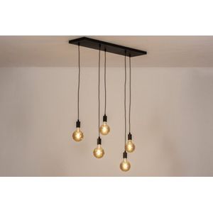 Lumidora Hanglamp 74061 - 5 Lichts - E27 - Zwart - Metaal