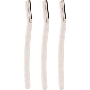 INTER-ESQUE Dermaplaning Wenkbrauw Scheermesje - Scheermes - Gezicht Scheermesjes Vrouw - Wenkbrauw Mesje - Eyebrow Razor - Scheermesjes Gezicht 3x Groot