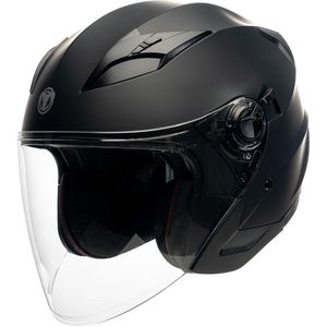 Motor Jet Jethelm LUCIO Zwarte mat XS van MOTOBLOUZ