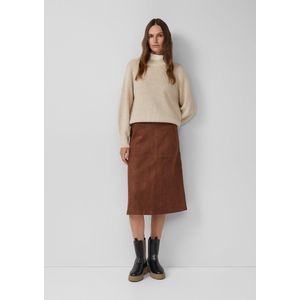 s.Oliver - Kokerrok - Imitatiesuède - Fluweelzacht - Midirok