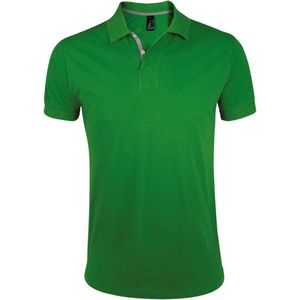 SOLS Heren Portland korte mouw Pique Polo Shirt (Boeddhistisch Groen)
