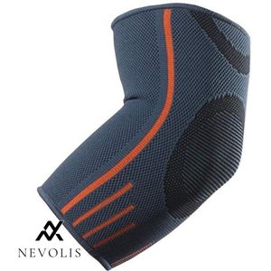 Nevolis Elleboogsteun Elleboogbrace voor Tendonitis Artritis Beste Tennis Elleboog Golfers Elleboog Gewichtheffen Grijs-L .