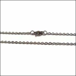 Anker ketting staal zilverkleurig 2mm 75cm