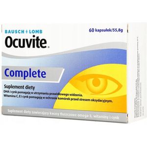 Ocuvite Complete – Voedingssupplement – Omega-3 & DHA – Met Zink & Vitaminen – Ondersteunt Zicht