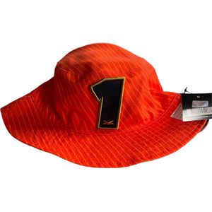 Officieel Max Verstappen Volwassenen Bucket HAT #1 Oranje Zwart Holland NIEUW