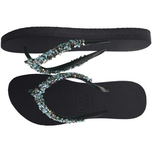 Uzurii Classic Aby Baby Black Navy slippers dames (18.225.02)