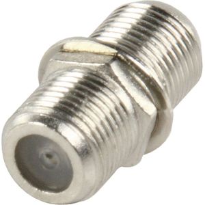 Coax-Adapter F F-Connector Female - F-Connector Female Zilver 2 stuks