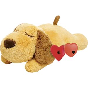 Vulpes Goods® Pets - Knuffel Hond met Hartslag – Puppyknuffel - incl Warmte Pad