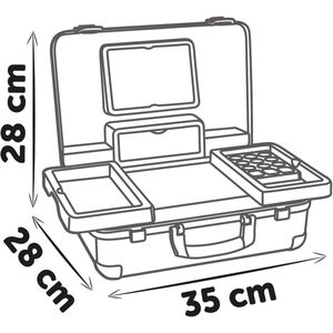 Smoby - My Beauty - Make-upkoffer - Fantasieaccessoires - Extra Opbergruimte
