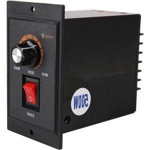 AC Motor Speed Controller 220V 50/60Hz - Eenfase elektrische motor snelheidsregelaar - instelbare draaischakelaar - 500W .