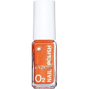 Depend Cosmetic | O2 Nail Polish | Nagellak | oranje met glitters | nr.619 | 5ml