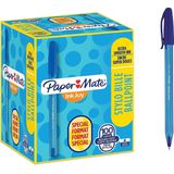 Paper Mate InkJoy 100ST-balpennen | Medium punt (1,0 mm) | Blauw | 100 stuks