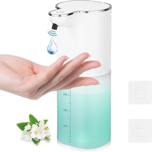 Wall Mount Automatic Soap Dispenser - 400 ml Capacity - Non-Contact Soap Dispenser - 4 Levels Adjustable - IR Sensor - IPX5 Waterproof - for Kitchen Bathroom School Hotel