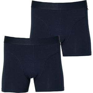 Apollo - Heren boxershort van biologisch katoen - Blauw - Maat L - 2-Pak - Heren boxershorts - Biologisch - Heren boxershorts pack