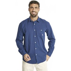 Effen of geruit katoenen overhemd met lange mouwen