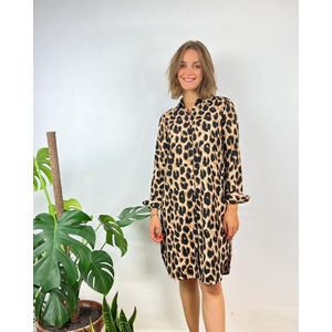 Only ONLTIANA LS SHIRT DRESS - Cloud Dancer Brown