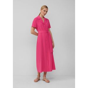 Jurk - Maxi-jurk - Getailleerd - Korte Mouwen - Reverskraag