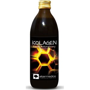 COLLAGEEN hyaluronzuur - Collagen with mango - 500ml - Energiehuishouding - Immuunsysteem - Geproduceerd in de EU - Glazen fles