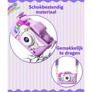 Digitale Kindercamera voor 3-12 jaar - Digitale Camera voor Kinderen - 2,0 inch HD-fotoapparaat-Speelgoedcamera- Foto en Video Functie-Roze