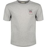 Gant 2003269 T-shirt Met Korte Mouwen Grijs 2XL Man