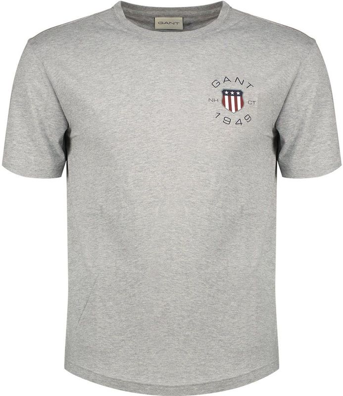 Gant 2003269 T-shirt Met Korte Mouwen Grijs 2XL Man