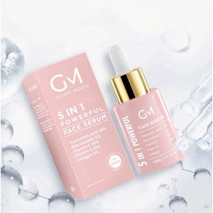 GOOD MOOD SUPPS® Vitamine C serum | Hoog gedoseerd | Celvernieuwing | Anti-Aging | Hydratatie | 5 in 1 | 30% Vitamine C | 10% Hyaluronzuur | Vitamine E | Collageen | Gezichtsverzorging | Cadeau voor hem/haar | Man | Vrouw