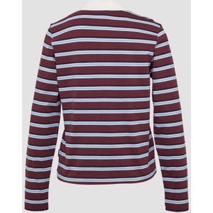 Poloshirt - Lange Mouwen - Normale Pasvorm - Klassiek Gestreept Patroon